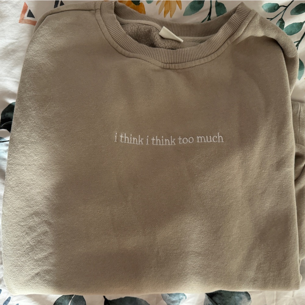 SEETHEWAYISEE tan/cream crew neck